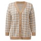 thumbnail image 4 of Gibobby Cárdigan mujer Cárdigan para mujer 2023 para otoño e invierno casual elegante holgado ligero abierto frente a la moda(Caqui,XG), 4 of 5