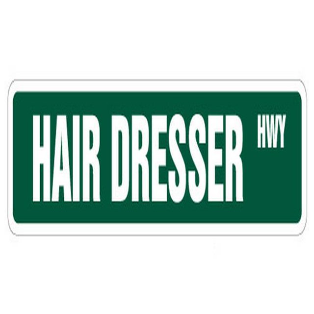 SignMission SS-624-HAIRDRESSER Hair Dresser 24 Po. Panneau de Rue - Fournitures de Manucure Salon de Beauté Styliste