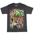 thumbnail image 3 of Marvel T-Shirt Mens Comics Logo Superheroes Captain America Spider-Man Hulk, 3 of 5