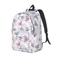 thumbnail image 2 of Daiia Lilies Flowers Vintage Canvas Backpack for Men and Women ,Hiking Backpack,Travel Laptop Bag for School,Large Capacity Backpack, 2 of 8