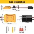 thumbnail image 4 of Adaptador Power Wheel Azocek compatible con batería Dewalt de 20 V, 4 of 7