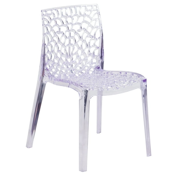 14 iconic retro transparent acrylic chairs that you can still buy new for your home decor 11 Vision Series Transparent Stacking Side Chair