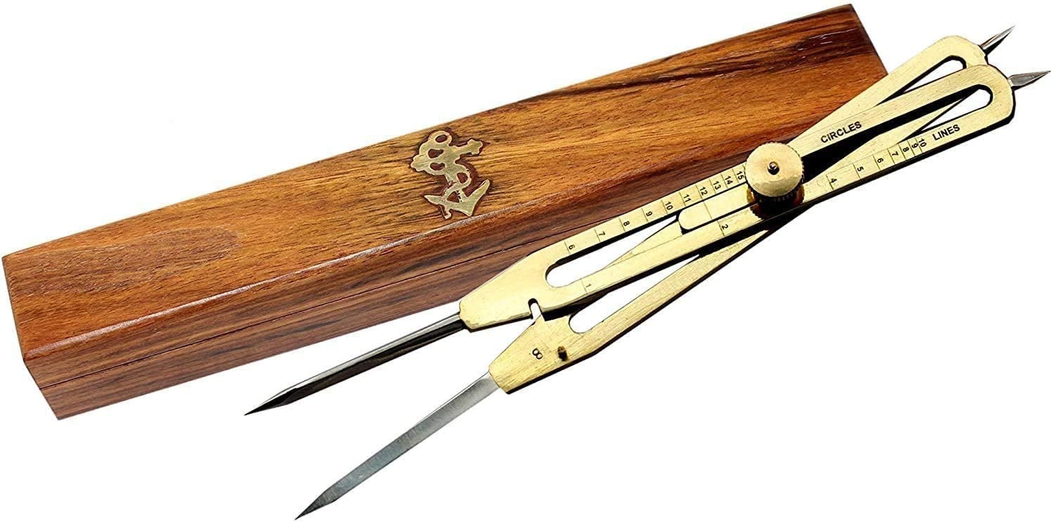 NauticalMart Artist Proportional Scale Divider Drawing Tool Professional 9” Long Solid Brass