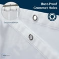 thumbnail image 5 of (3 pack) Mainstays Medium Weight PEVA Stall Sized Shower Curtain Liner, 54" x 78" – Clear, 5 of 15