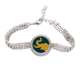 thumbnail image 1 of Tailandia hasta la nariz de elefante Pulsera de tobillera de cadena de tenis, joyería de diamantes, 1 of 3