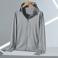 thumbnail image 6 of Women's Sun Protection Jacket Full Zipper Long Sleeve UV Hoodie Shirts Outdoor Athletic Jacket with Pocket Dark Gray XXXL(XXXL), 6 of 7