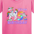 thumbnail image 4 of Inktastic It's My 5th Birthday Unicorn Youth T-Shirt, 4 of 5