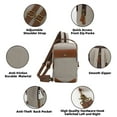 thumbnail image 3 of KL928 Canvas Sling Bag Crossbody Backpack Shoulder Casual Rucksack for Men Women, 3 of 6