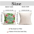 thumbnail image 3 of Summer Throw Pillow Covers Watermelon Pineapple Bicycle Tropical Plant Pillow Cases Home Pillows Cushion Cover 20X20 Inch Cotton Linen Outside Pillowcase for Bed Couch Set of 4(Summer 4), 3 of 6