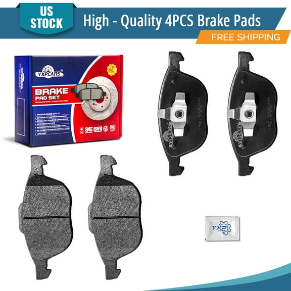 YXPCARS D1044: 4PCS Front Ceramic Brake Pads Set for Ford Escape Focus Transit Connect Mazda 3/3 Sport 5 Volvo C30 C70 S40 V50