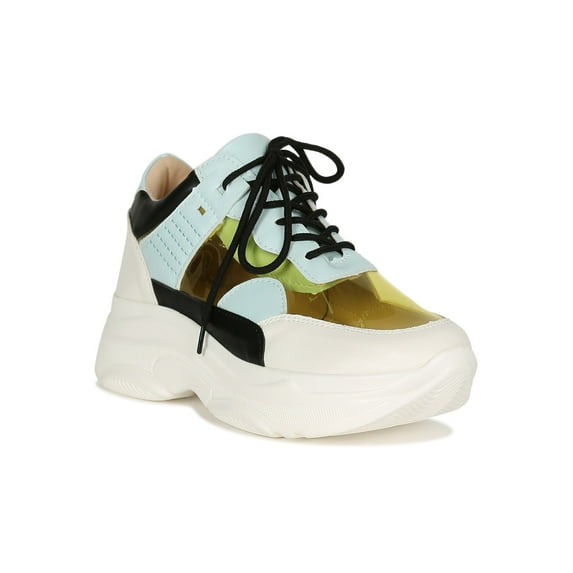 Women Round Toe Lace-Up Platform Sneaker 19011