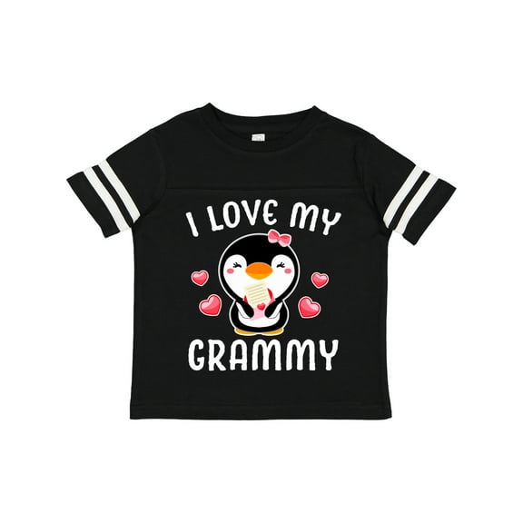 Inktastic I Love My Grammy with Cute Penguin and Hearts Girls Toddler T-Shirt