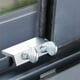 thumbnail image 2 of Cerraduras para puertas y ventanas corredizas Cerradura de tornillo de seguridad de aluminio ajustable para riel, cerradura de seguridad de tope de puerta, instalación sin taladrar, requiere espa, 2 of 5