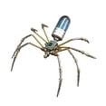 thumbnail image 3 of Kit de manualidades con modelo de araña mecánica, decoración novedosa de escena, adorno de escritorio, decoración de araña de metal, montaje DIY para Plata, 3 of 8