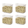 thumbnail image 1 of EastVita 4pcs Airtight Cereal Jar Storage Containers Set Waterproof Sealing Tank For Grain Sugar Flour Rice Nuts, 1 of 7