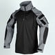 thumbnail image 5 of pstuiky camisa de manga larga para hombre, Camiseta deportiva de manga corta con cuello alto para hombre, color liso, para entrenamiento al aire libre camisetas de hombre xxxl, 5 of 8