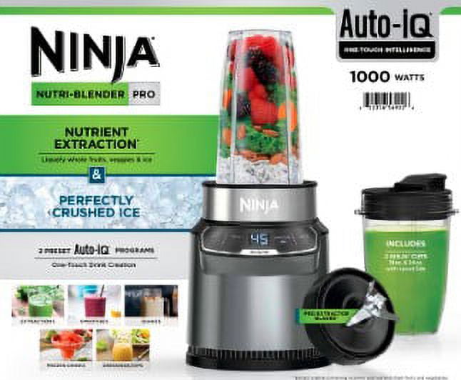 Ninja BN401 Nutri Pro Compact Personal Blender, Auto-iQ Technology