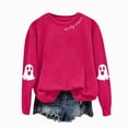 thumbnail image 4 of Godom Halloween Women's Sweatshirts Pumpkin Graphic Crewneck Long Sleeve Pullover Tops Loose Fit Soft Knit Ribbed Casual Fall Winter Outfits, 4 of 5