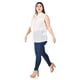 thumbnail image 2 of Blusa transparente con detalles de encaje Roman Fashion /Tallas Extras, 202 (Blanco) blanco 42, 2 of 6