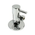 thumbnail image 4 of Westbrass Console Sink Trim Kit with European flat trap and 1/4-Turn Lever Handle Angle Stops, Polished Nickel, 4 of 10