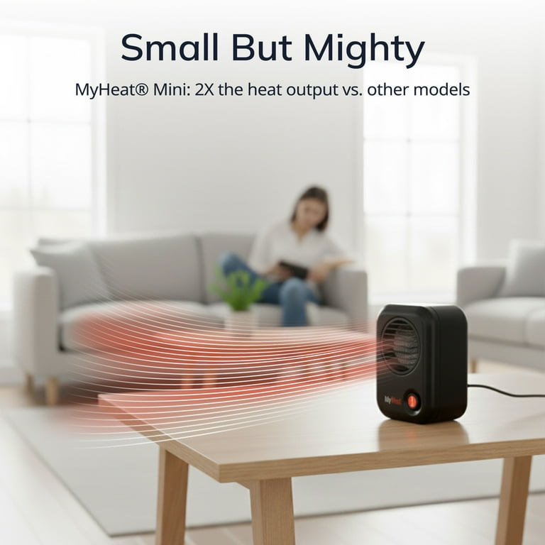 Lasko, Indoor Portable Ceramic 200W MyHeat Personal Space Heater