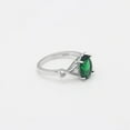 thumbnail image 4 of Birthstone Engagement Ring for Women by Ginger Lyne Sterling Silver Cubic Zirconia, 4 of 5