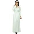 thumbnail image 3 of Bimba Women's Summer Boho Full Sleeve Long Maxi Dress Casual Slit Dress, 3 of 9
