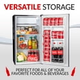thumbnail image 3 of Refrigerador Igloo Coca-Cola 90L con congelador negro, 3 of 7
