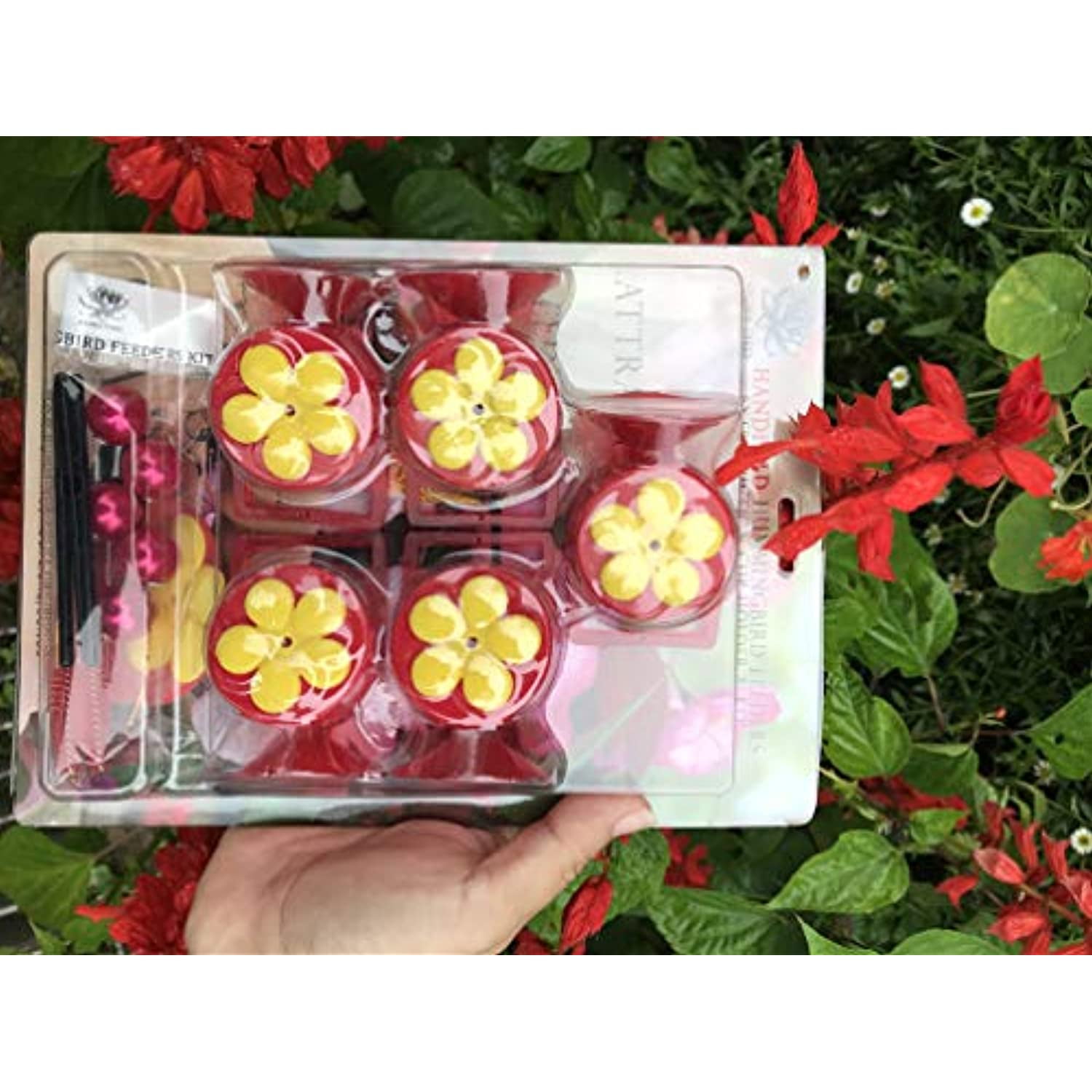 Aroma Trees Handheld Hummingbird Feeders Original Design with Perch—Pack of 2 Aroma Trees Handheld Hummingbird Feeders Original Design with Perch—Pack of 2