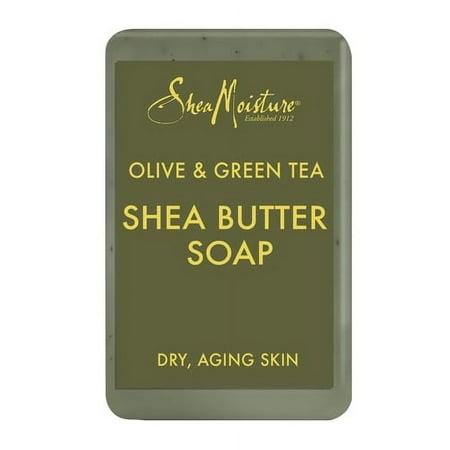SheaMoisture Olive and Green Tea Shea Butter Soap, 8 oz, 6 Pack