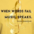 thumbnail image 3 of CafePress - When Words Fail Music Speaks. William Shakespeare - Men's Classic Graphic T-Shirt, 3 of 4