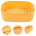 thumbnail image 3 of EeaseCA Panier de Barbecue Réutilisable Friteuse à Air Chaud Récipient de Cuisson en Silicone Doublure de Friteuse à Air en Silicone, 3 of 8
