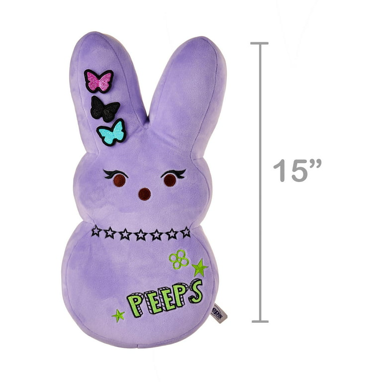 Peeps Pink Emo Bunny Plush Stuffed Animal Toy