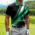 thumbnail image 5 of Alkepwun Mens Tops Color-Block Print Golf Short Sleeve Collared Dry Fit Athletic Sport Shirt Lightweight Breathable Stretchy Casual Tee, 5 of 5