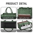 thumbnail image 4 of Large Capacity Tote Bag,Green and Brown Football Stitch Pattern Handbag Fashion Luxury Tote Bag,15.7"x13"x 5.1" Inches,Laptop Compatible, 4 of 6