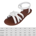 thumbnail image 2 of Sandalias planas cómodas sandalias de vestir con punta abierta zapatos para caminar para mujer, 2 of 9