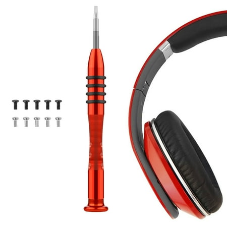 

Geekria Replacement Headband Tool Compatible with Beats Studio3 Wireless Studio2 Studio 1.0 Headphones 10 Pcs Replacement Screws + Screwdriver Tool Kit / Headset Headband Repair Tool (Red)