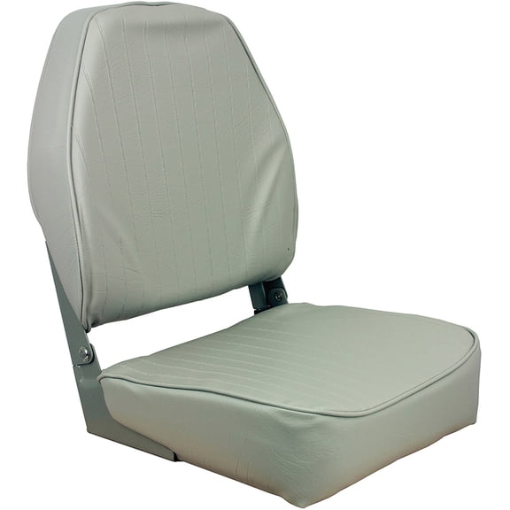 Springfield Marine 1040643 High Back Folding Coach Seat - Gray