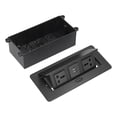 thumbnail image 3 of Table Pop Up Socket, IP40 Protection Grade Desk Strip Hub Receptacle Dual USB  For Home For Office, 3 of 8