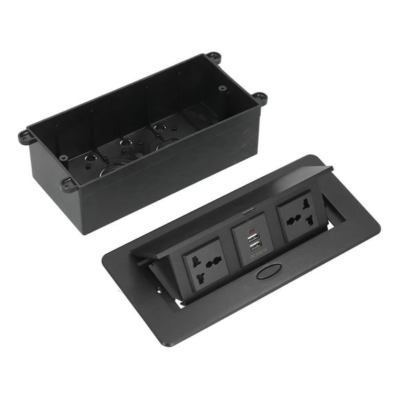 Prise Pop-Up pour Table, Boîtier de Connexion Hub à Bande de Bureau Indice de Protection IP40 pour la Maison pour le Bureau