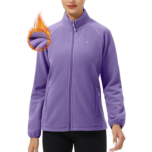 Pioneer Camp Women's Fleece Athleisure Jacket, Purple