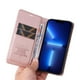 thumbnail image 4 of Funda para iPhone 12 Estuche de Cuero PU Tipo Cartera con Ranuras para Tarjetas y Cierre Magnético, 4 of 5
