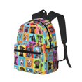 thumbnail image 2 of Easygdp Cute Dogs Collage Casual Laptop Backpack, Large Capacity Schoolpack for School, Travel, Business, 2 of 8