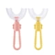 thumbnail image 1 of Cepillos de dientes para niños en forma de U Sailing Manual 360° Suave para 2-4 años Rosa y Amarillo, 1 of 6