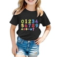 thumbnail image 1 of Chandail Filles Col Rond Hauts Graphiques T-Shirts Hauts de Baseball Filles Taille 10-11 Ans Vêtements, 1 of 4
