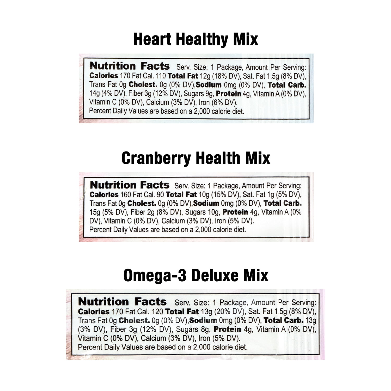 NATURE'S GARDEN Healthy Snack Mix Variety, 1.2 oz, 50 Count