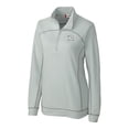 thumbnail image 2 of Women's Cutter & Buck Gray Richmond Flying Squirrels Clique Helsa Performance Half-Zip Sweatshirt, 2 of 3