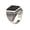 Silver, variant on Luxury Middle East Large Square Rhinestone Men Finger Ring Jewelry Decor Gift Alloy + Rhinestone Silver
