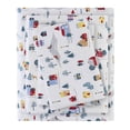 thumbnail image 3 of 4 PCS Cal King Printed Sheet Set White Village Print, 3 of 6