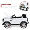 thumbnail image 5 of Best Choice Products 12V 3.7 MPH 2-Seater Licensed Land Rover Ride On Car Toy w/ Parent Remote Control - White, 5 of 8